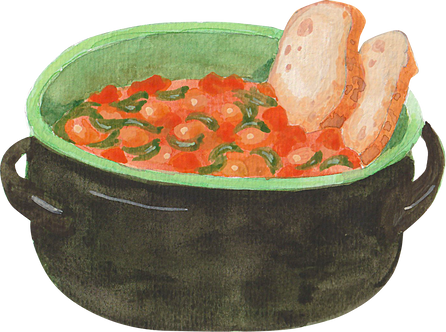 Watercolor Italian Food Ribollita